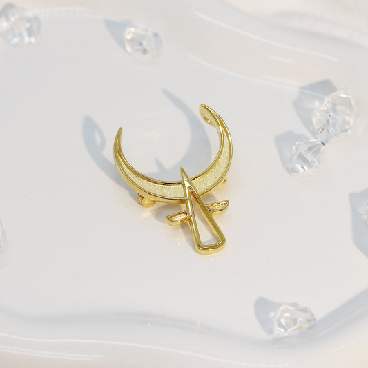 Golden Taurus Brooch