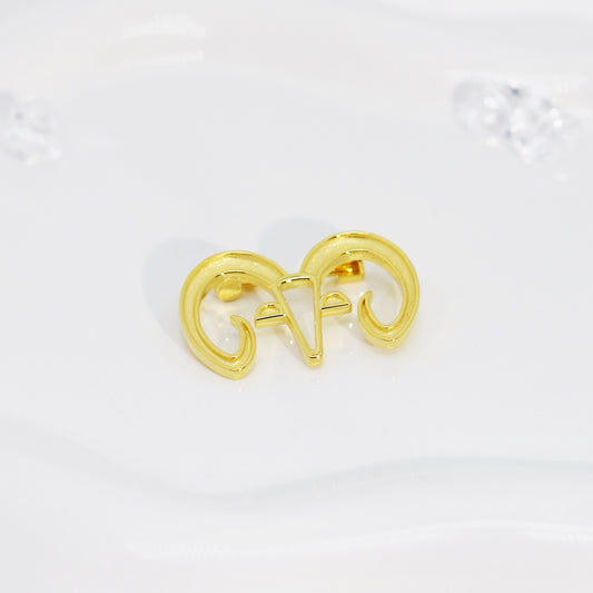 Golden Aries Brooch
