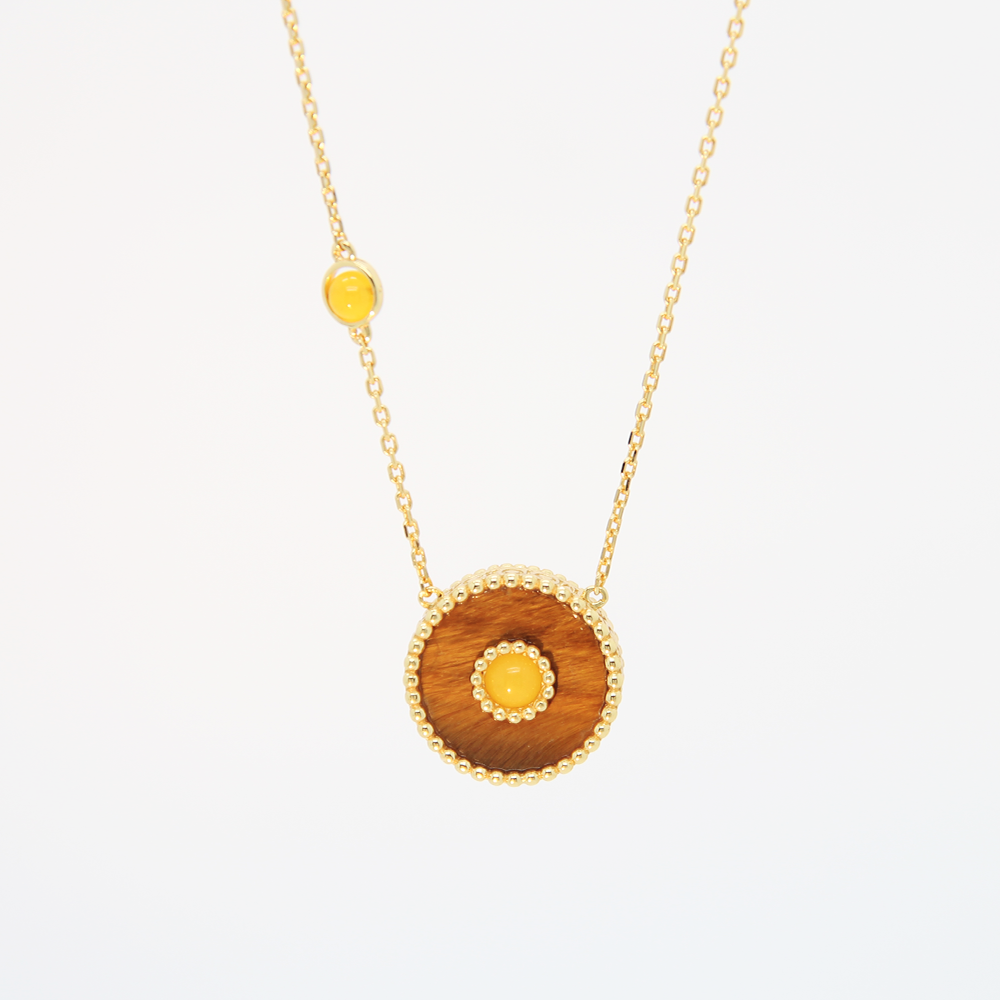 Orblink Tiger's Eye Charm Necklace