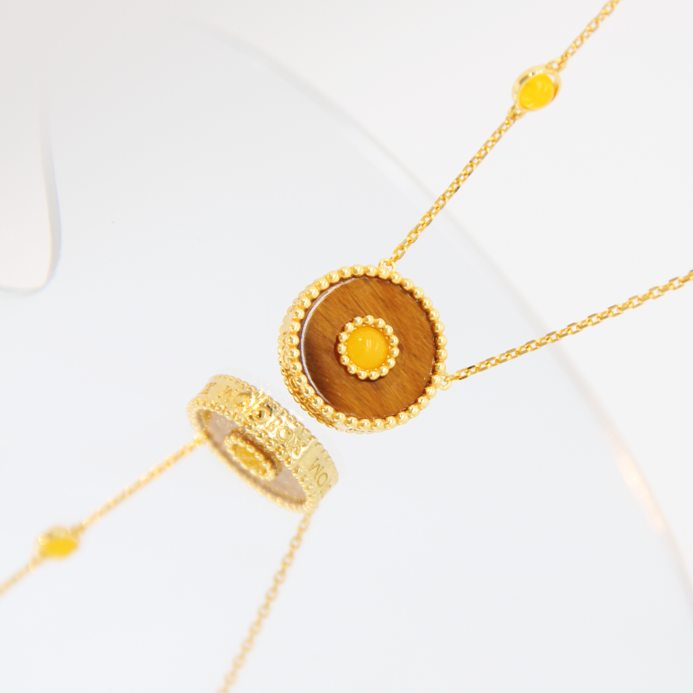 Orblink Tiger's Eye Charm Necklace