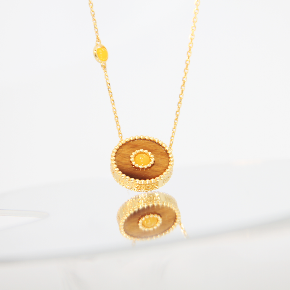 Orblink Tiger's Eye Charm Necklace