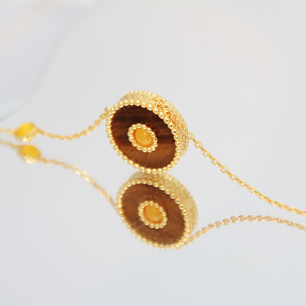 Orblink Tiger's Eye Charm Necklace