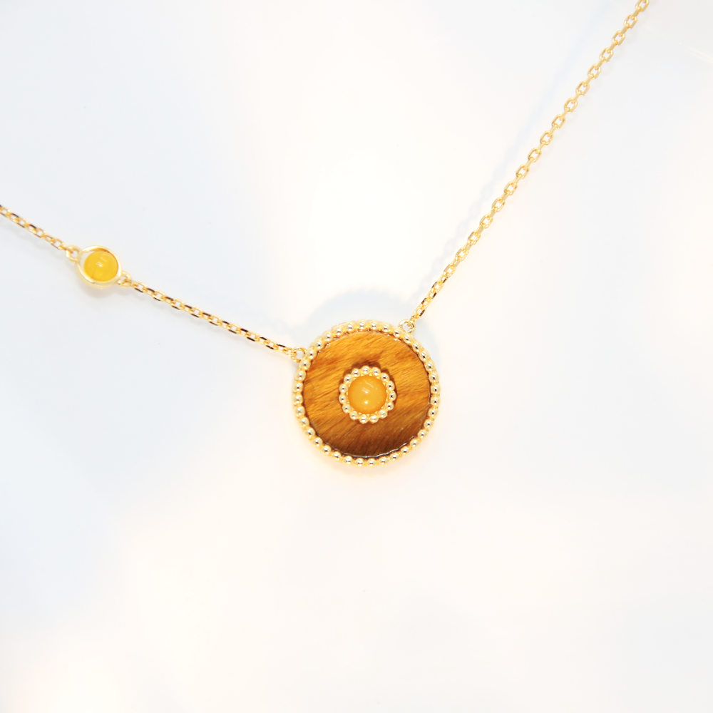 Orblink Tiger's Eye Charm Necklace
