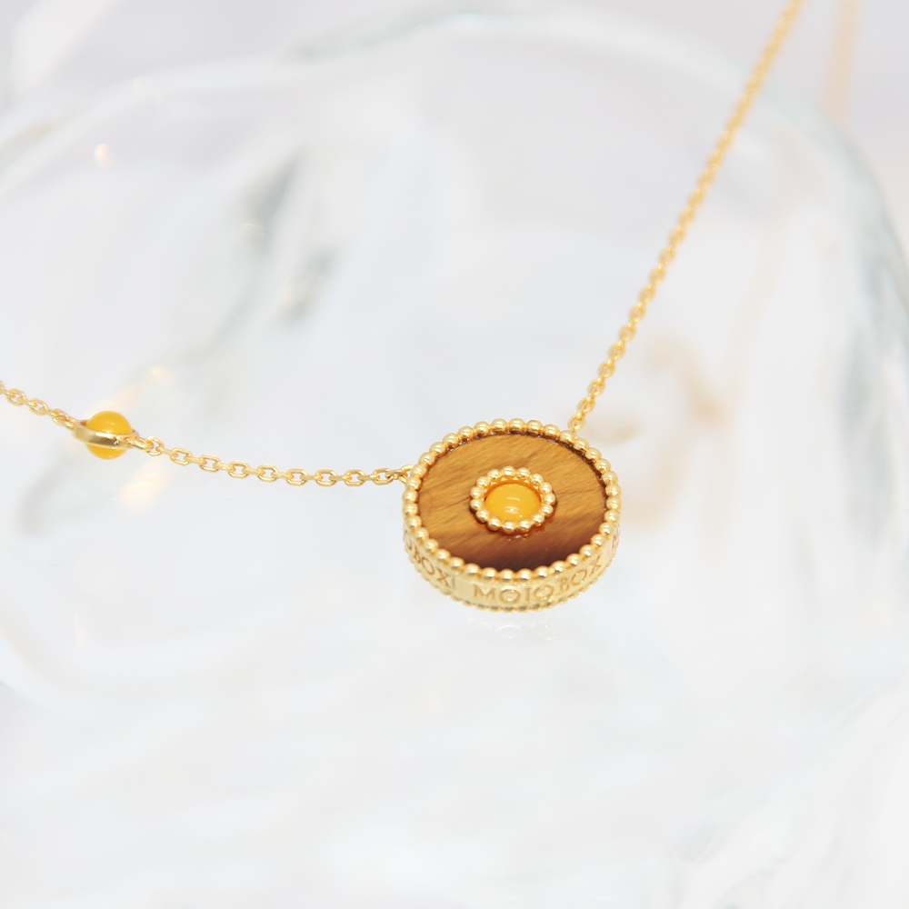 Orblink Tiger's Eye Charm Necklace