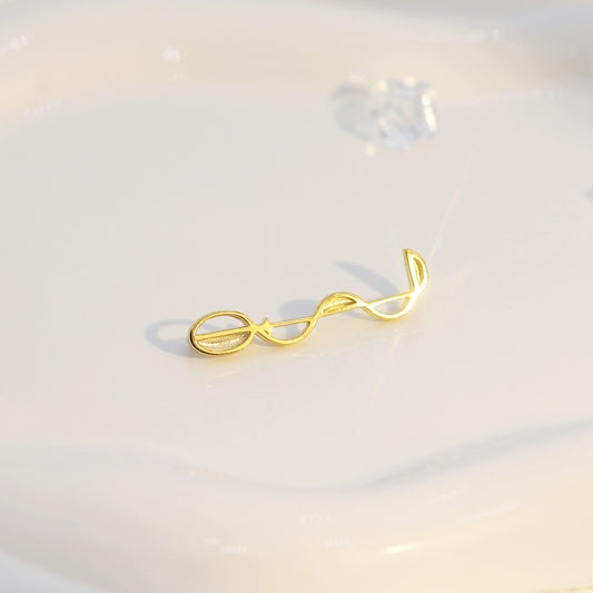 Golden Serpens Pendant Necklace