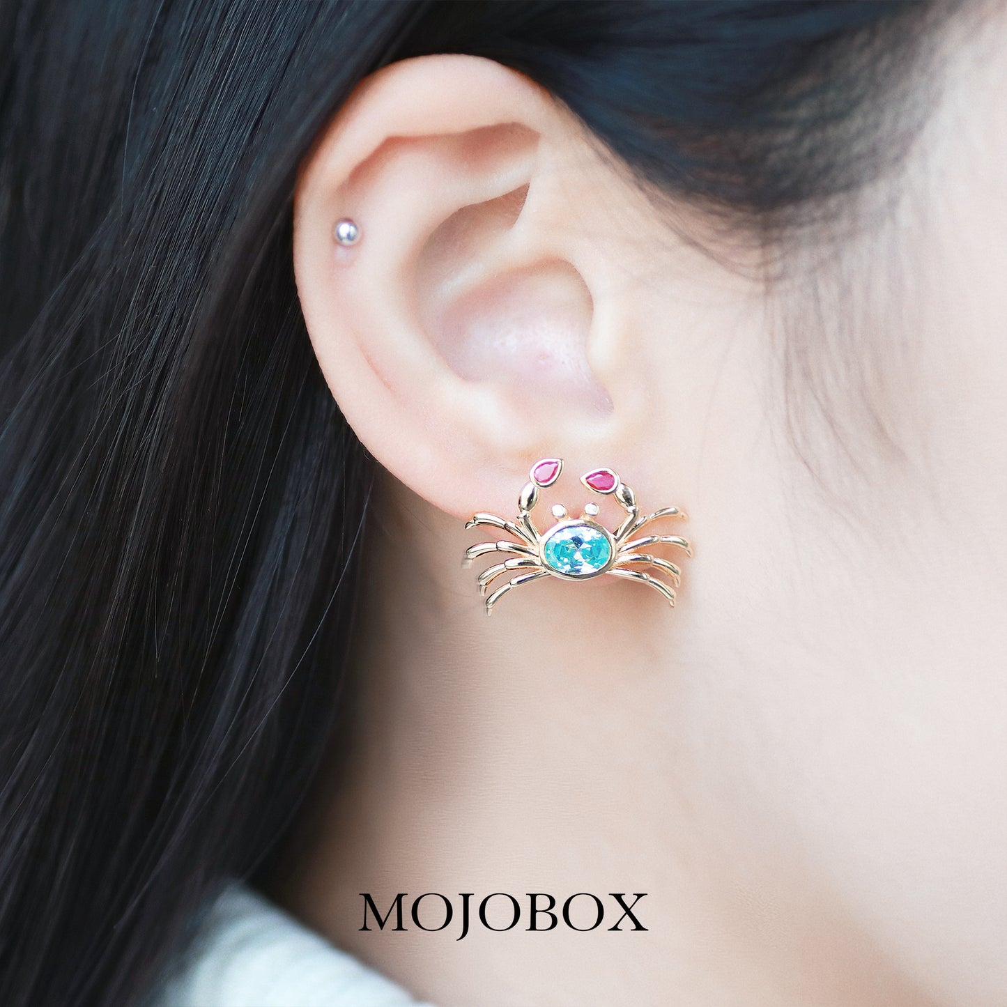 Cute Little Crab Stud Earrings