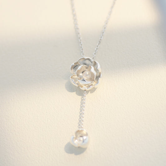 Jasmine Flower Pendant Necklace