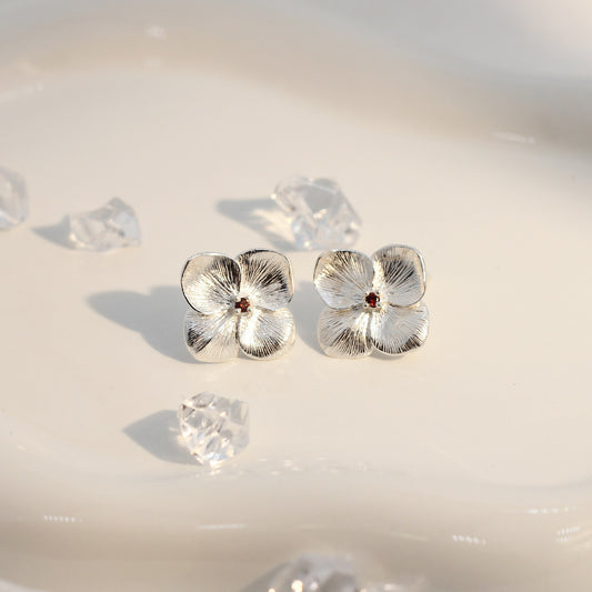Hydrangea Stud Earrings