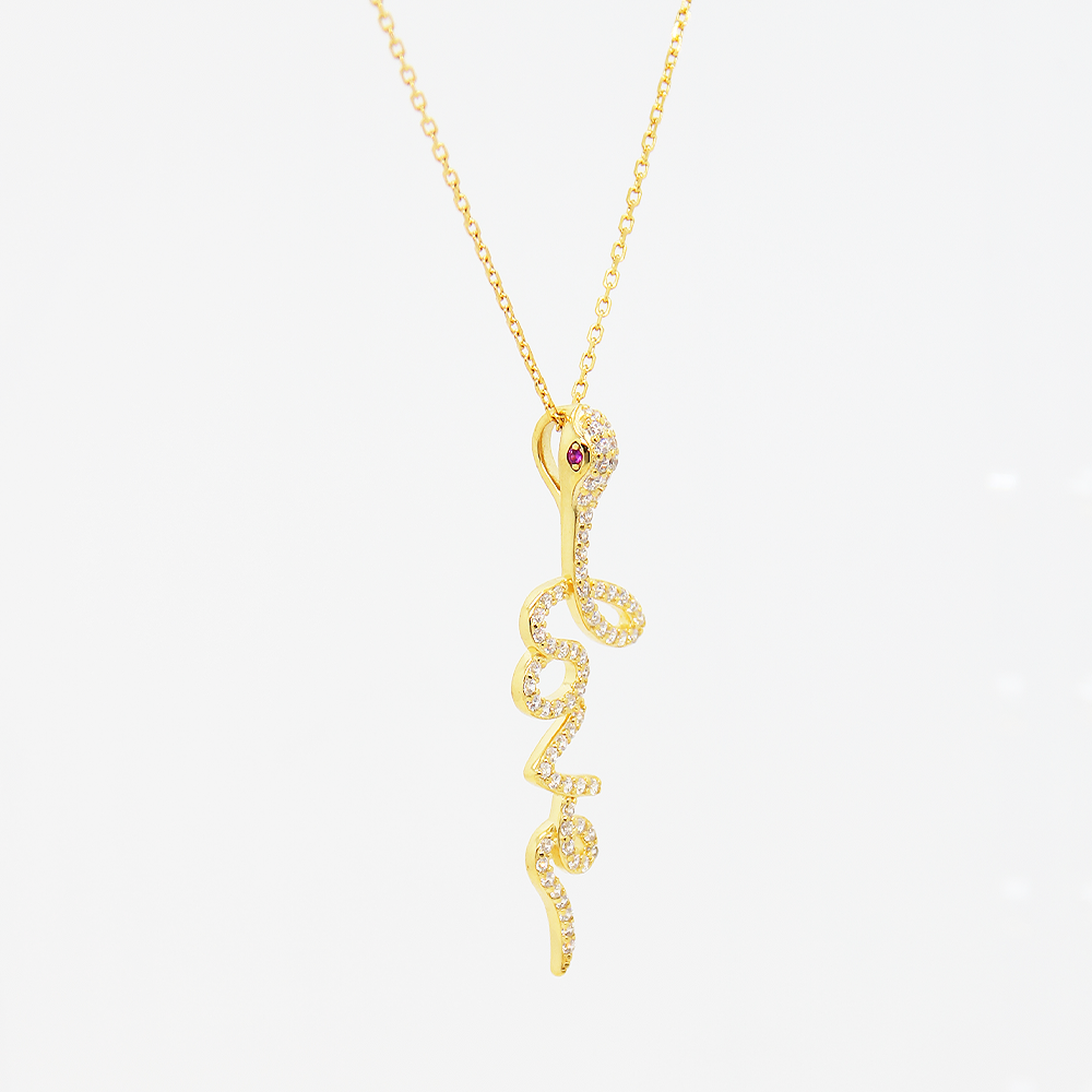 Love Serpens Pendant Necklace