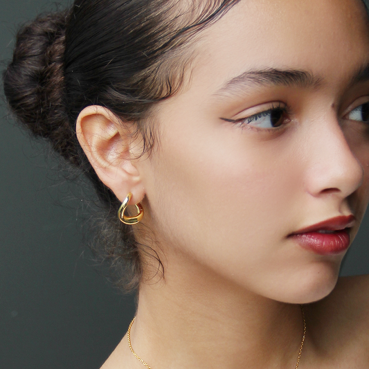 Shifting Space Hoop Earrings