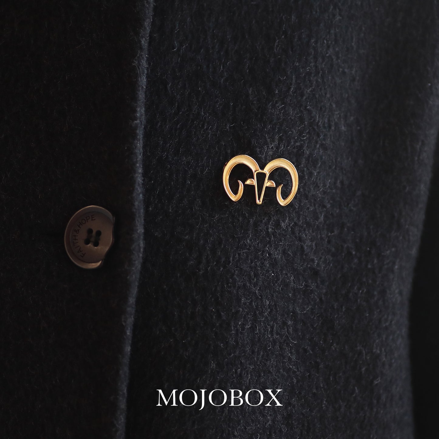 Golden Aries Brooch