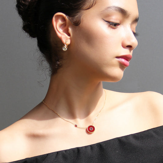 Twilight Bloom Charm Necklace