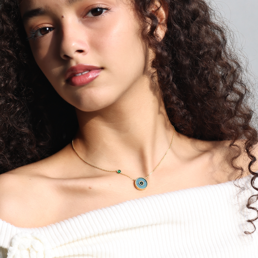 Orblink Malachite Charm Necklace