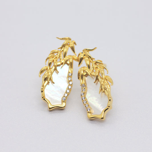 Bamboo Reverie Stud Earrings