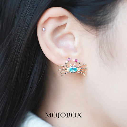 Cute Little Crab Stud Earrings